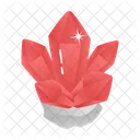 Red Crystals Ruby Gems Icon