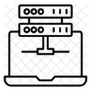 Red De Base De Datos Alojamiento De Servidor De Datos Servidor De Datos Icono