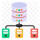 Servidores De Bases De Datos Alojamiento De Bases De Datos Red De Bases De Datos Icono