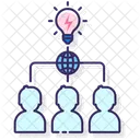 Red de innovación colaborativa  Icono