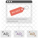 Web Publicidad En Linea Icono