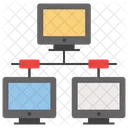 Red De Servidores Concentrador De Servidores Redes Icono