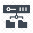 Servidor Red Intercambio De Archivos Icono