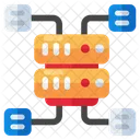 Red De Servidores Servidor De Datos Base De Datos Icono