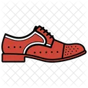 Red Derby Brogue Boots Shoes  Icon