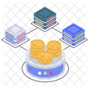 Red distribuida bitcoin  Icono