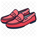 Red Driving Loafers Shoes  Icon