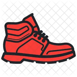 Red Driving Shoes And footwear Flat Color Icon set isolated on white background flat color vector illustration Pixel perfect  Icon