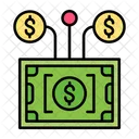 Red Dinero Red Financiera Red Dolar Icono