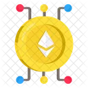 Red Ethereum Moneda Ethereum Cripto Icon