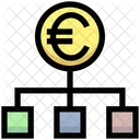 Red Euro Euro Dinero Icono