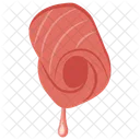 Red Fish Slice Fish Slice Icon