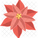 Poinsettia Flower Christmas Icon