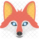 Red Fox Face Icon