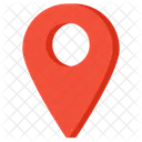 Red gps navigator pin  Icon