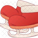 Skates Ice Christmas Icon