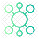 Red Interoperabilidad Conexiones Icon