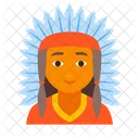American Indian Injun Icon