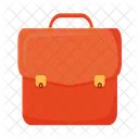 Red leather briefcase  Icon