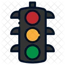 Red Light Car Traffic Light Icon