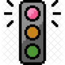 Traffic Light Red Stop Icon