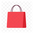 Red luxury paper shopping bag  Icon
