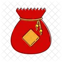 Red money bag  Icon