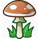 Red Mushroom Cute Sticker Icon