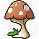 Red Mushroom Cute Sticker Icon