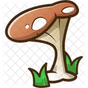 Red Mushroom Cute Sticker Icon