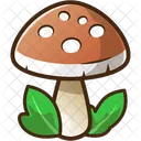 Red Mushroom Cute Sticker Icon