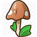 Red Mushroom Cute Sticker Icon