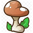 Red Mushroom Cute Sticker Icon