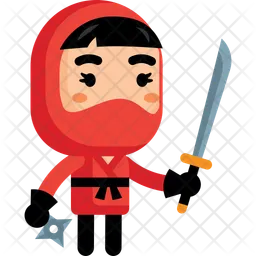 Red ninja  Icon