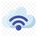 Red En La Nube Nube Wifi Zona Wifi Icono