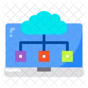 Portatil Nube Pantalla Icono