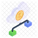 Dinero En La Nube Red En La Nube Computacion En La Nube Icono