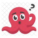 Red Octopus  Icon