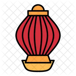 Red Paper Lantern  Icon