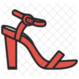 Red Platform Sandal womens Shoes  Icon