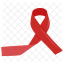 Red Ribbon Symbol Aids Awareness Hiv Ribbon Icon