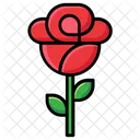 Flower Red Rose Garden Flower Icon