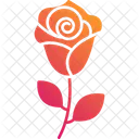 Red Rose Rose Flower Icon