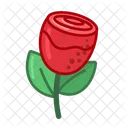 Red Rose Rose Flower Icon