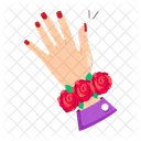 Rose Cartoon Rose Stickers Blooming Flowers Icon