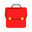 Red school backpack  Icon