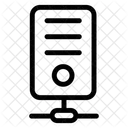 Red De Servidor De Datos Estructura Del Servidor De Datos SQL Icono