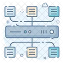 Red De Servidor De Datos Sql Base De Datos Icono