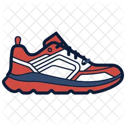 Red Sketcher Shoes  Icon