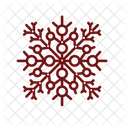 Red Snowflake Red Healthy Icon